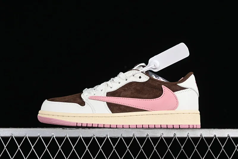 All categories Air Jordan Jordan series basketball shoes Air Jordan 1 Low Travis Scott x Air Jordan 1 Low OG AJ1 Joe 1 undercut low DZ4137-206